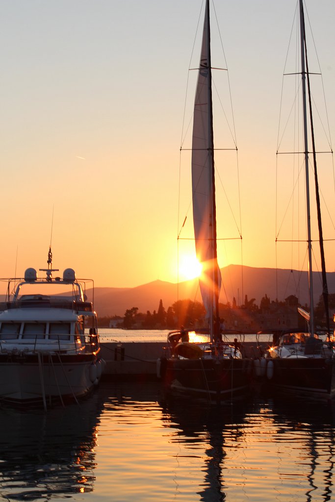 'Yachts at Sunset'